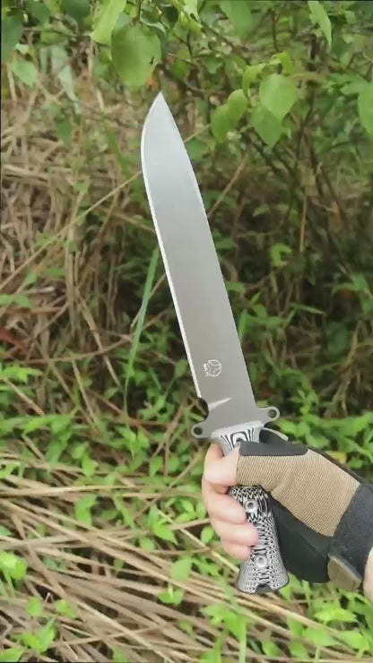 Gemini Cavalry Bolte A8 Steel Fixed Blade Bowie Knife