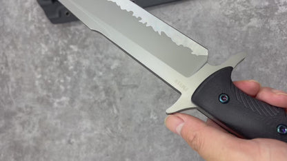 MeiYing FM918 Steel Ceramic Coated and Mirror Finished Fixed Blade Hunting Knife